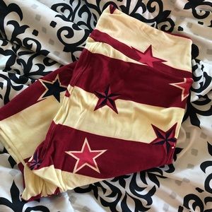Lularoe O/s leggings. Stars and Stripes